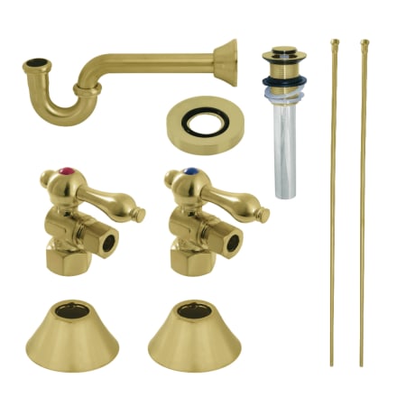 A large image of the Kingston Brass CC4310.VKB30 Brushed Brass