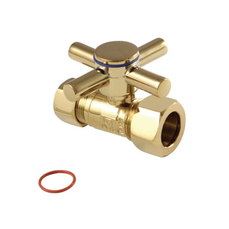 A large image of the Kingston Brass CC4445.DX Polished Brass