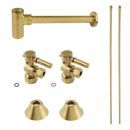 A large image of the Kingston Brass CC5330.DLLKB30 Brushed Brass