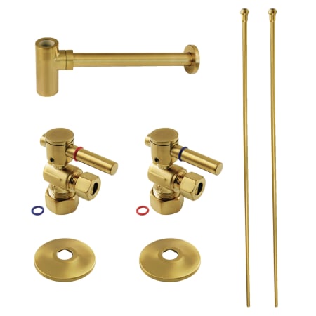 A large image of the Kingston Brass CC5330.DLLKB40 Brushed Brass