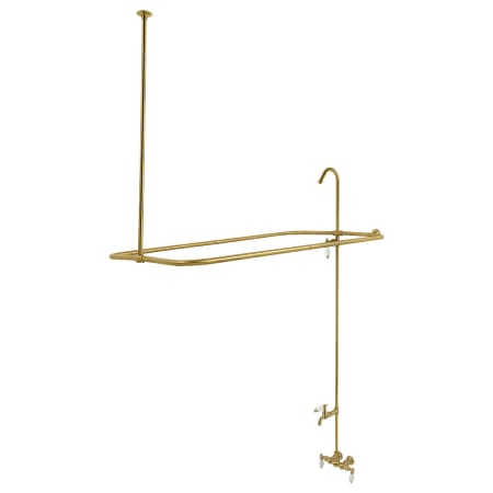 A large image of the Kingston Brass CC63T Brushed Brass