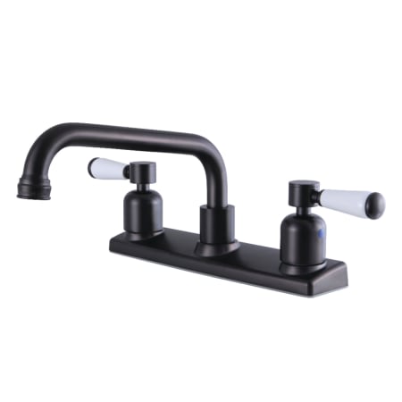 A large image of the Kingston Brass FB213.DPL Oil Rubbed Bronze