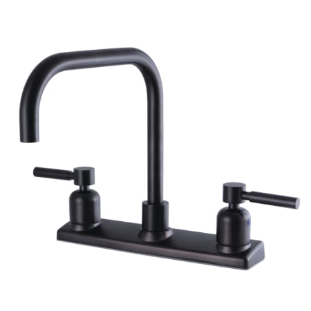 A large image of the Kingston Brass FB214.DL Oil Rubbed Bronze
