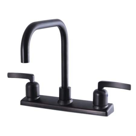 A large image of the Kingston Brass FB214.EFL Oil Rubbed Bronze