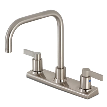 A large image of the Kingston Brass FB214.NDL Brushed Nickel