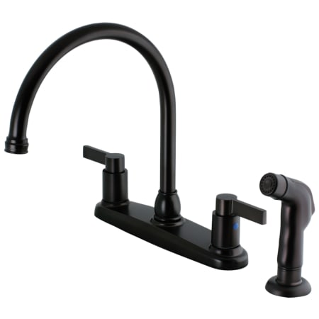 A large image of the Kingston Brass FB279.NDLSP Oil Rubbed Bronze