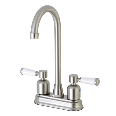 A large image of the Kingston Brass FB49.DPL Brushed Nickel