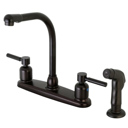 A large image of the Kingston Brass FB75.DLSP Oil Rubbed Bronze