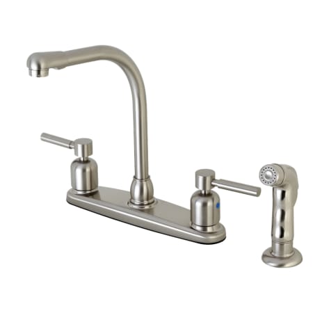 A large image of the Kingston Brass FB75.DLSP Brushed Nickel