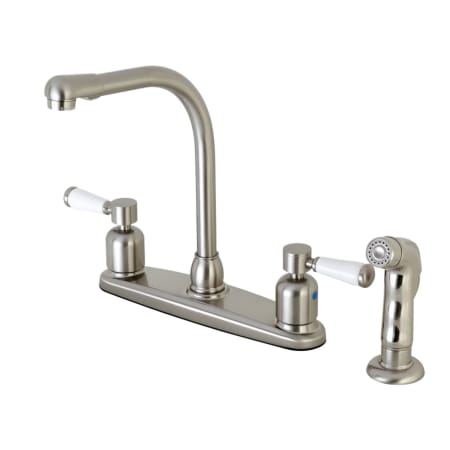 A large image of the Kingston Brass FB75.DPLSP Brushed Nickel