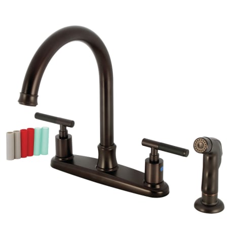 A large image of the Kingston Brass FB779.CKLSP Oil Rubbed Bronze