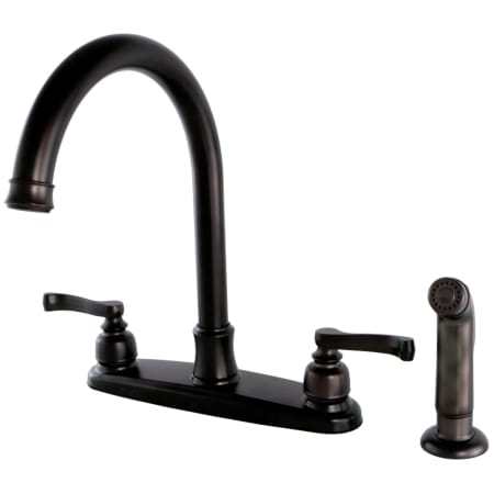 A large image of the Kingston Brass FB779.FLSP Oil Rubbed Bronze