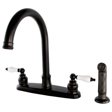 A large image of the Kingston Brass FB779.PLSP Oil Rubbed Bronze