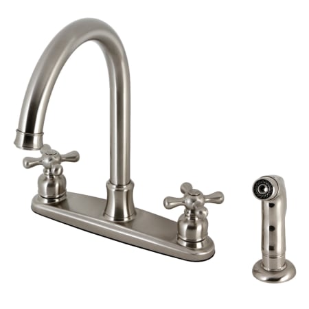 A large image of the Kingston Brass FB779.AXSP Brushed Nickel