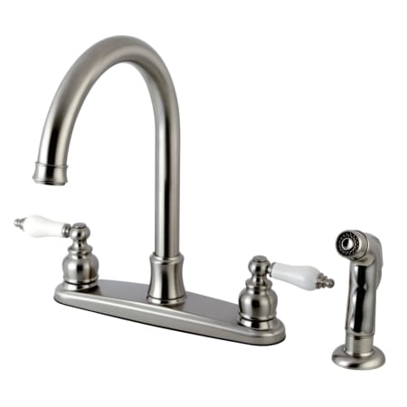 A large image of the Kingston Brass FB779.PLSP Brushed Nickel