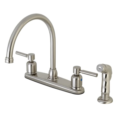 A large image of the Kingston Brass FB79.DLSP Brushed Nickel