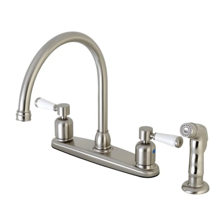 A large image of the Kingston Brass FB79.DPLSP Brushed Nickel