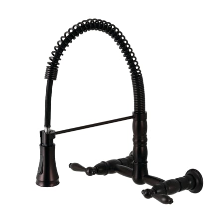 A large image of the Kingston Brass GS124.AL Oil Rubbed Bronze