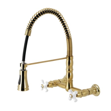 A large image of the Kingston Brass GS124.PX Brushed Brass