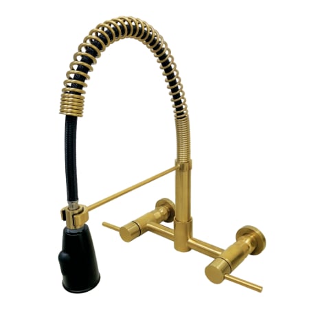 A large image of the Kingston Brass GS8287DL Brushed Brass