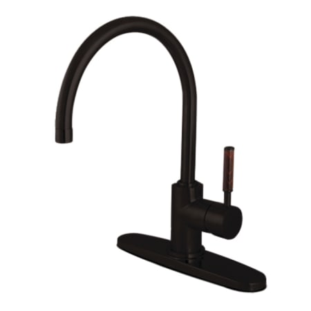 A large image of the Kingston Brass GS871.DWLLS Oil Rubbed Bronze