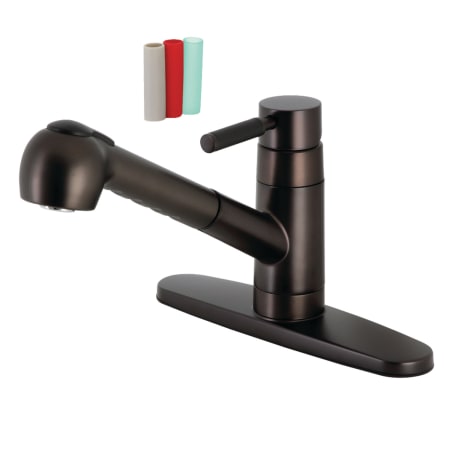 A large image of the Kingston Brass GSC88.DKLSP Oil Rubbed Bronze