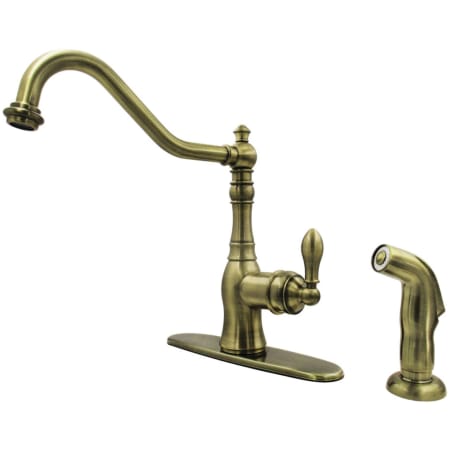 A large image of the Kingston Brass GSY770.ACLSP Antique Brass