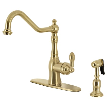 A large image of the Kingston Brass GSY770.ACLBS Brushed Brass