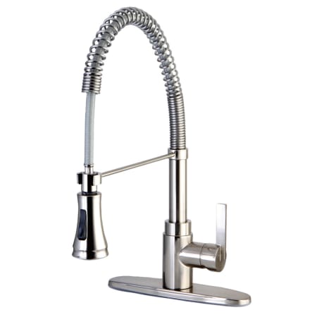 A large image of the Kingston Brass GSY887.CTL Brushed Nickel