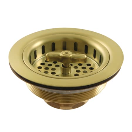 A large image of the Kingston Brass K212 Brushed Brass