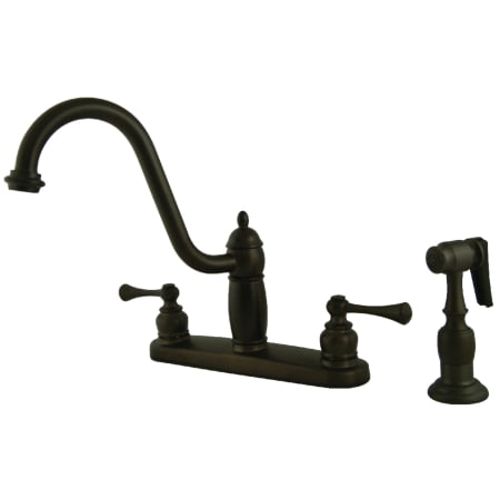 A large image of the Kingston Brass KB111.BLBS Oil Rubbed Bronze