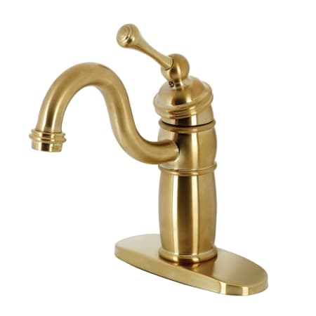A large image of the Kingston Brass KB148.BL Brushed Brass