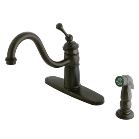 A large image of the Kingston Brass KB157.BLSP Oil Rubbed Bronze