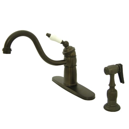 A large image of the Kingston Brass KB157.PLBS Oil Rubbed Bronze