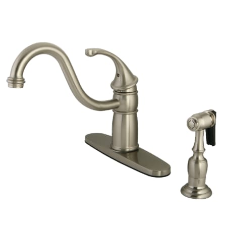 A large image of the Kingston Brass KB157.GLBS Brushed Nickel