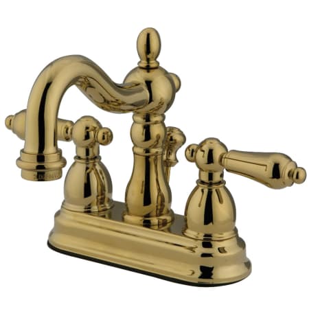 A large image of the Kingston Brass KB160.ALB Polished Brass