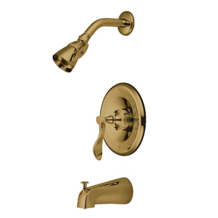 A large image of the Kingston Brass KB163.CFL Polished Brass