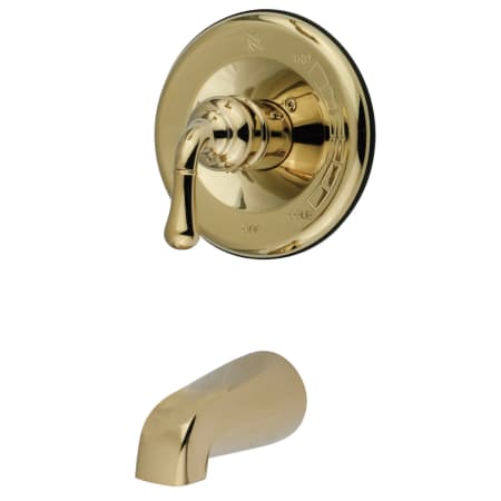A large image of the Kingston Brass KB163.TO Polished Brass