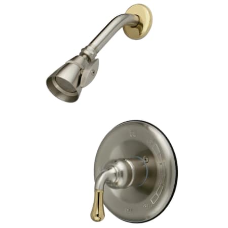 A large image of the Kingston Brass KB163.SO Satin Nickel / Polished Brass