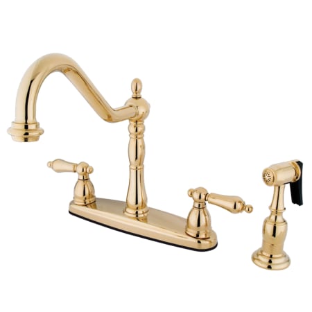 A large image of the Kingston Brass KB175.ALBS Polished Brass