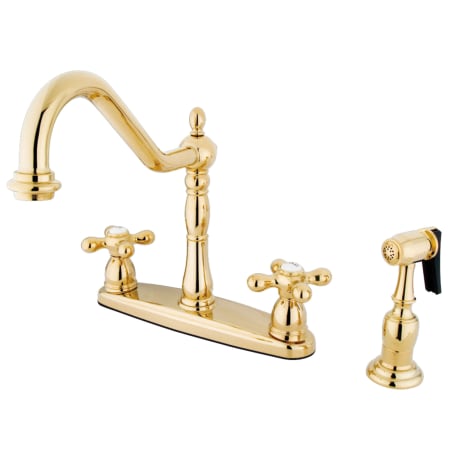 A large image of the Kingston Brass KB175.AXBS Polished Brass