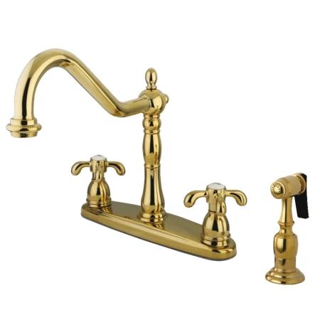 A large image of the Kingston Brass KB175.TXBS Polished Brass