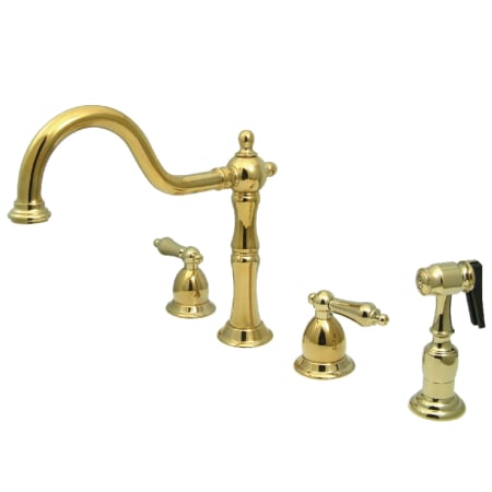 A large image of the Kingston Brass KB179.ALBS Polished Brass