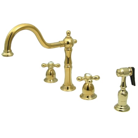 A large image of the Kingston Brass KB179.AXBS Polished Brass