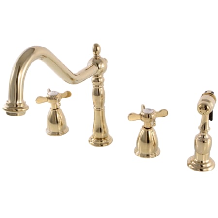 A large image of the Kingston Brass KB179.BEXBS Polished Brass