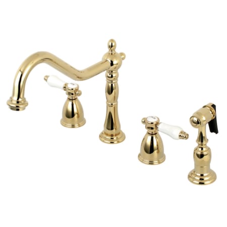 A large image of the Kingston Brass KB179.BPLBS Polished Brass