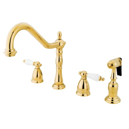 A large image of the Kingston Brass KB179.PLBS Polished Brass