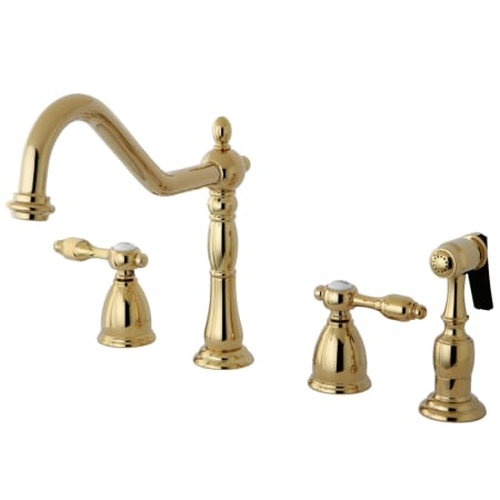 A large image of the Kingston Brass KB179.TALBS Polished Brass