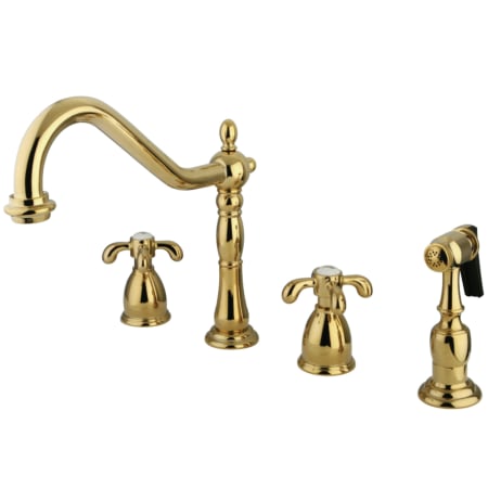 A large image of the Kingston Brass KB179.TXBS Polished Brass