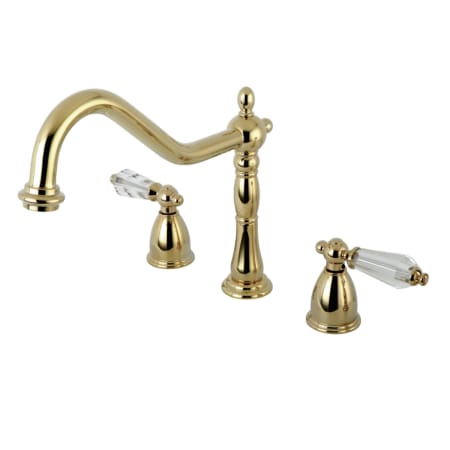 A large image of the Kingston Brass KB179.WLLLS Polished Brass
